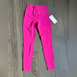 Lululemon Align Super-High-Rise Pant 28" in Sonic Pink Size 8